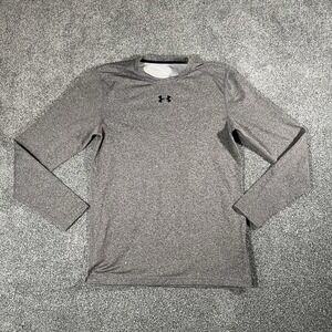 Under Armour ColdGear Compression Shirt Mens Medium Gray Long Sleeve Fitted